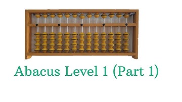 Abacus Level 1 (Part 1) | Learn How to draw and identify the value of beads on abacus tool
