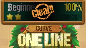 One line curve drawing (Beginner A) 1 to 30 walkthrough