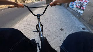 POV BMX Bike Riding: Spain to Portugal