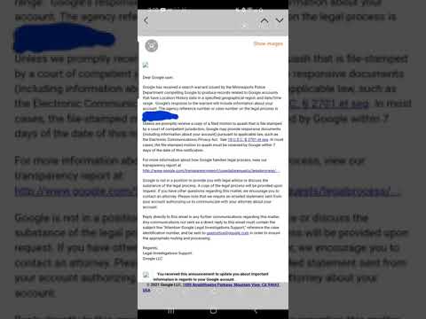 Google has received a search warrant issued by the Minneapolis Police for Ex-Muslim Atheist emails