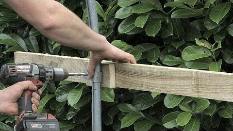 Fitting Timber Side Rails on Polytunnel
