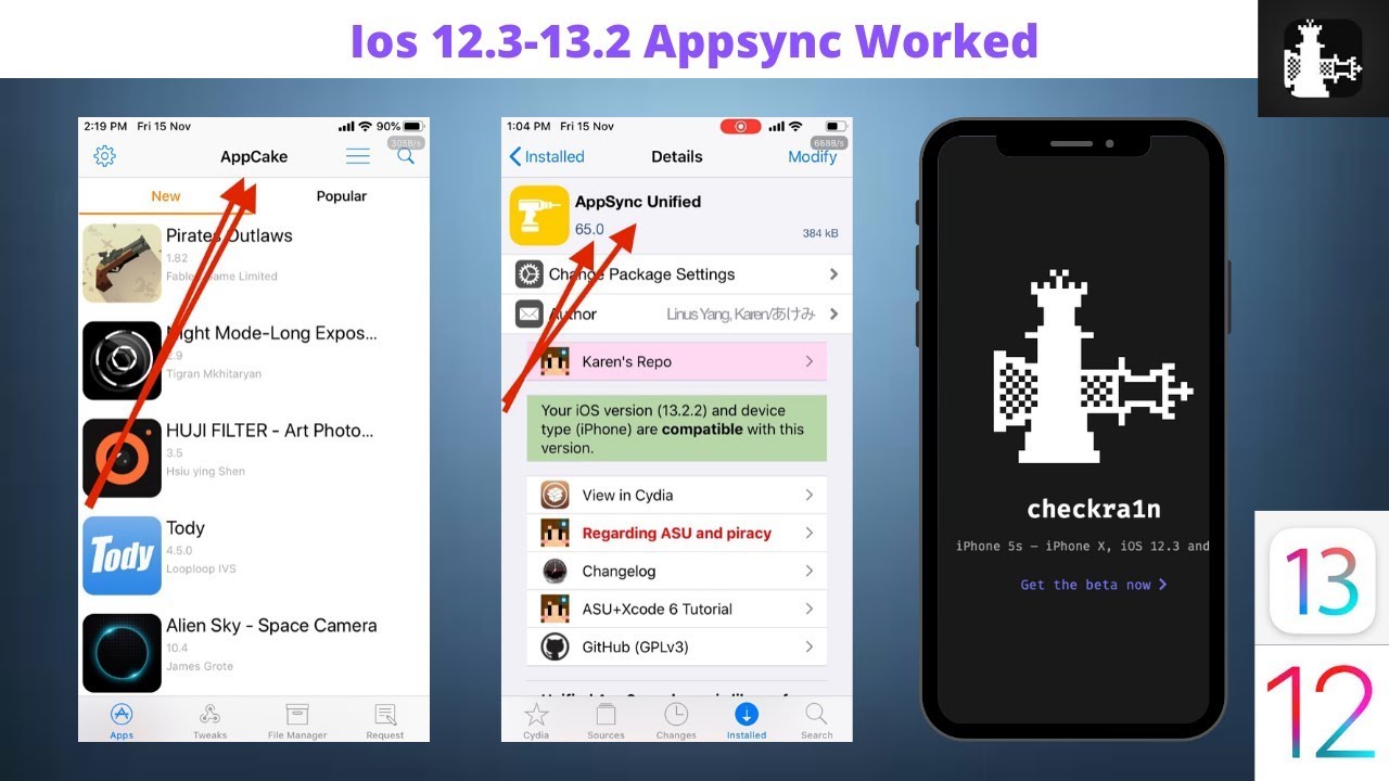 Ios 12.3-13.2 Appsync Worked - YouTube
