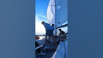 Have you ever seen an illegal spinnaker douse?  #sailing #sailingworld #sailracing