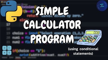 Build A Simple Calculator in Python 🐍 (Using if-else statements) || Born2Code