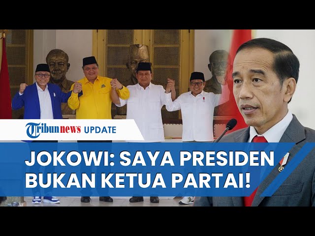 RESPONS TEGAS JOKOWI Golkar, PAN, PKB 'Keroyokan' Dukung Prabowo: Itu Urusan Partai, Saya Presiden class=