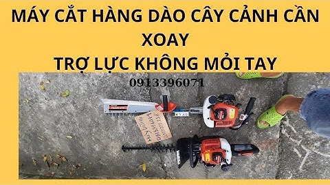 Máy cắt tỉa hàng rào cầm tay chạy xăng cần xoay