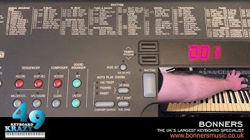 Technics SX-KN701 Keyboard - 103 Rhythms Part 1/2