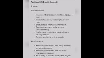 Software Tester#fresher #experienced #youtubeshorts #getemployed #softwaretestingjobs #qajobs