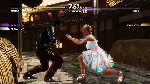 DOA6 | Honoka 💥 DIego | CPU vs CPU AI vs AI (hardest level 8)