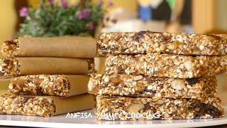 БАТОНЧИКИ МЮСЛИ без выпечки ГРАНОЛА РЕЦЕПТ FITNESS батончик GRANOLA RECIPE