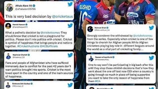 Rashid Khan to leave BBL ll Australia 🆚 Afghanistan series ll Afghanistan cricket board reacts