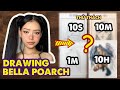 DRAWING CHALLENGE | Draw Bella Poarch in 10 Second, 1 Minute, 10 Minutes & 10 Hours