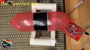 First ventilator prototype from #WirvsVirus hackathon - test with balloon