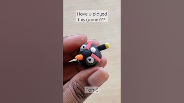 day 98 part -5 angry bird #the100dayproject #airdryclay #2023 #angrybird