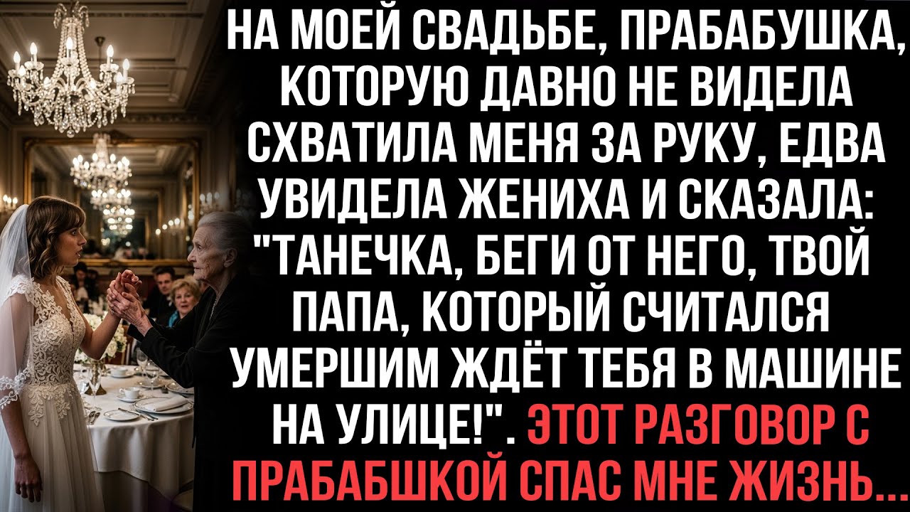Прабабушка на свадьбе: «Танечка, беги! Папа жив, ждёт снаружи!» Её слова спасли меня...