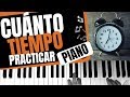 Cuánto tiempo practicar piano (por día y por semana)