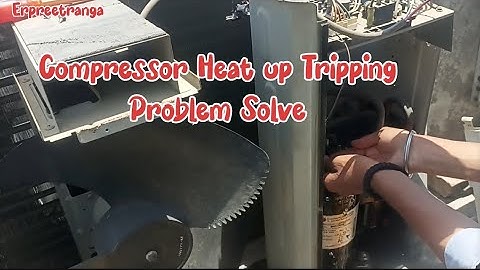 Mitsubishi ac compressor hit up and tripping problem solve | Split ac compressor tripping problem