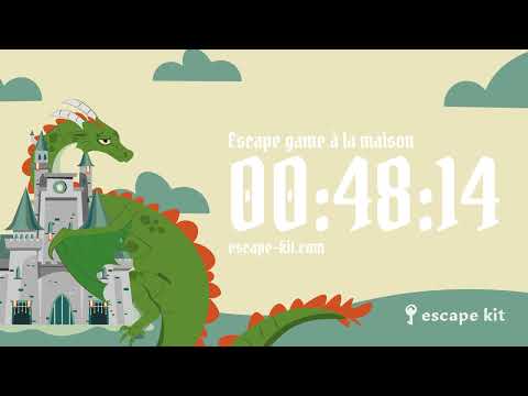 DECOMPTE 1 HEURE ESCAPE GAME - CHASSE AU TRÉSOR - L'ANTRE DU DRAGON ? - MUSIQUE D'AMBIANCE