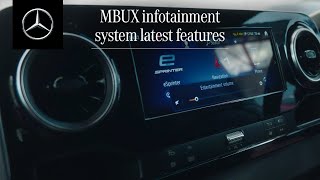 Discover The Latest Features Of The Mercedesbenz Electric Vans Mbux Multimedia System