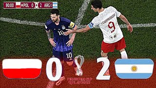 Poland 0 x 2 Argentina ● 2022 World Cup Group Stage Highlights and Goals HD
