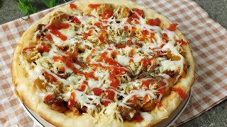 Resep pizza teflon ekonomis tanpa telur tanpa mixer