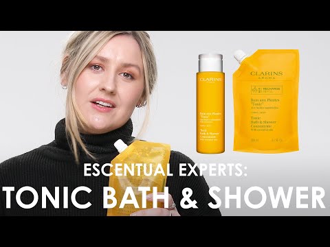 Video: Clarins Tonic Bath in koncentrat za tuširanje s pregledom esencialnih olj