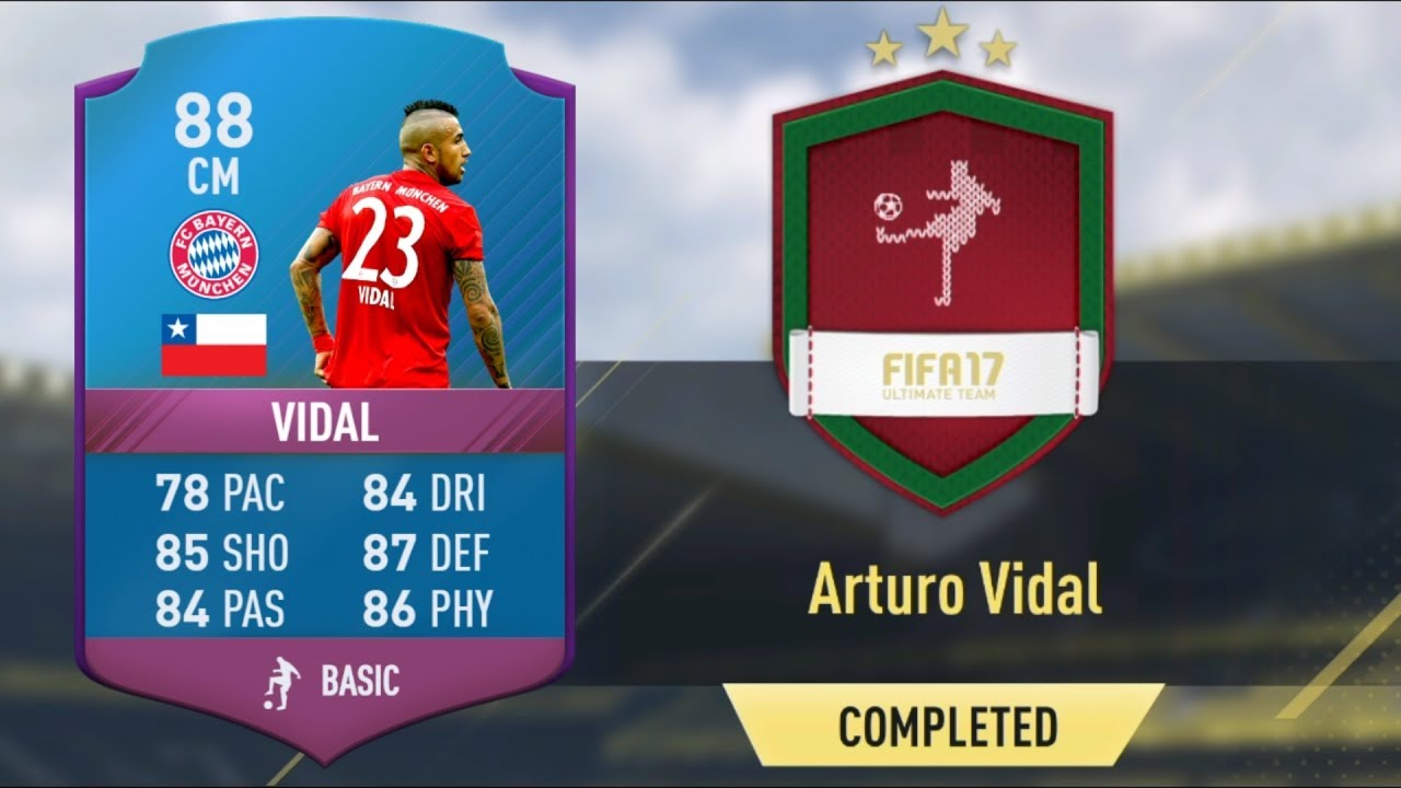 88 ARTURO VIDAL SBC CHEAPEST SOLUTION | FUTMAS SQUAD BUILDING CHALLENGE | FIFA 17