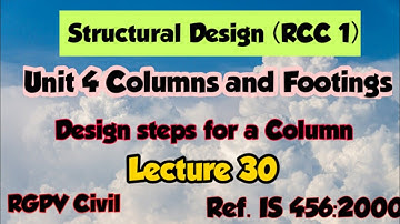 RCC1 Design steps for Column @learnwithshruti7680
