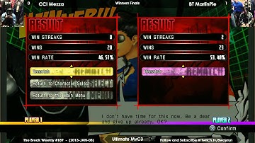 The Break #189   UMvC3 WF   CCI Mezza VS BT MarlinPie