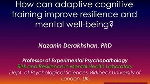 [Science Week 2016] How can adaptive cognitive training improve resilience and mental well-being?