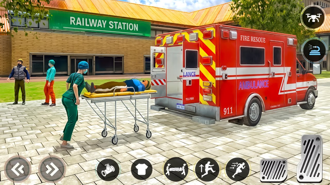 Rescue Ambulance Doctor & Driver Simulator - Emergency Calls - Androis Gameplay