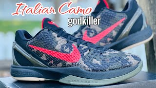 New! Kickwho godkiller best Kobe 6 Italian camo quality check on foot unboxing review 🔥🔥
