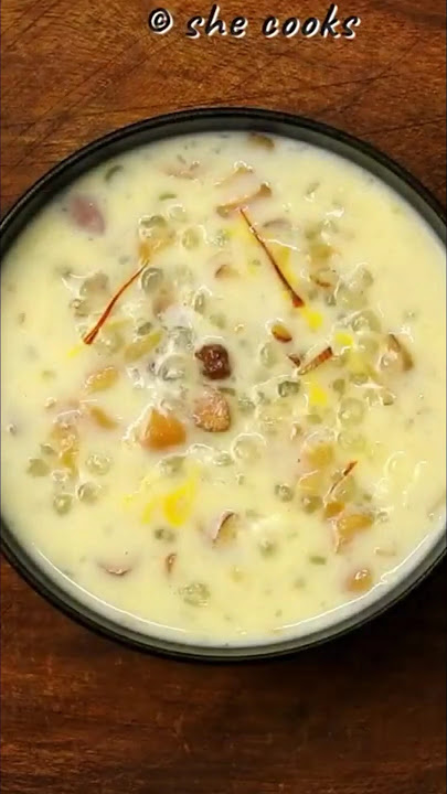 Dessert in 10 mins | Kheer Recipe | Sabudana kheer | Javvarisi Payasam | Full Video Link @ Shecooks