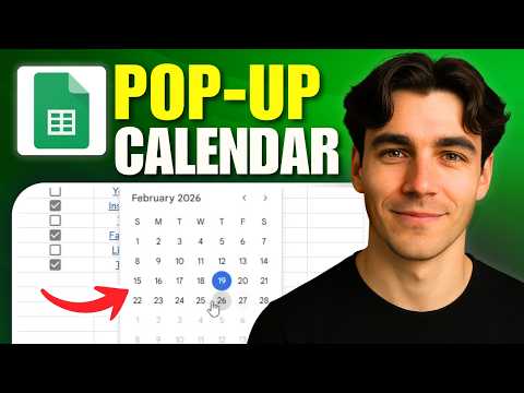How To Add A Pop-Up Calendar Date Picker In Google Sheets (Tutorial 2026)