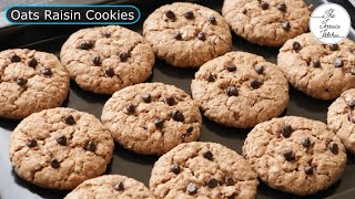 Oats Chocolate Cookies Recipe | Oatmeal Raisin Cookies | Oats Chocochip Cookies ~The Terrace Kitchen