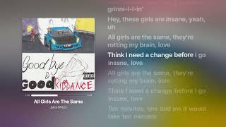 All Girls Are The Same - Juice WRLD - Letra Completa