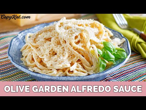 How To Make Olive Garden Alfredo Sauce Youtube
