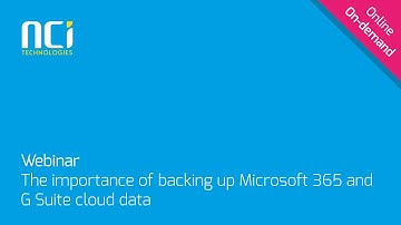 The Importance of Backing up Microsoft 365 and G Suite Cloud Data
