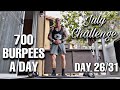 Iron Wolf July Challenge — 700 Burpees a Day (Day 26 of 31)
