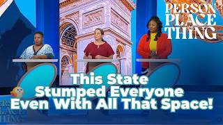 This State Stumped Everyoneeven With All That Space Person Place Or Thing Game Show Episode