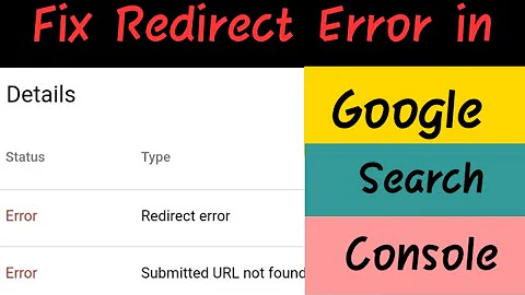 Fix Redirect Error Google Search Console | Blogging Tips | Blogger
