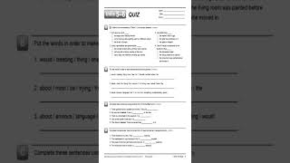 Interchange 5th Level 3 Assessment L3 Written Quiz Units 5-6