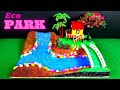 How to make Eco park with Waterfall Fountain easy for kids