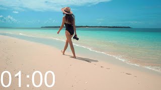1 Minute Timer -No Music-Lady Beach Walk