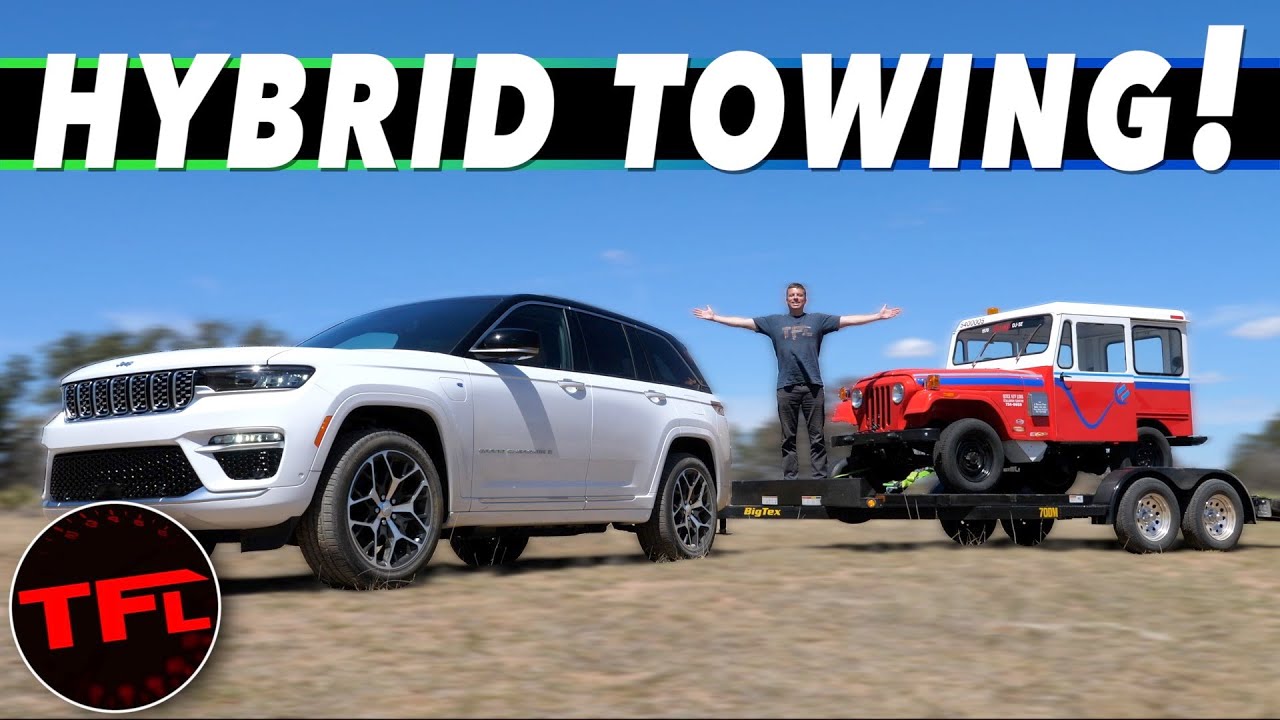 EV Tow Test: I MAX Out The New Jeep Grand Cherokee 4xe Towing On  Electricity - YouTube