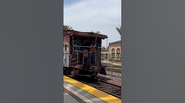 Shoving BNSF local freight with caboose! #bnsf #caboose #train #railway #freighttrain
