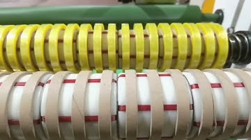 bopp tape slitting machine, running test video