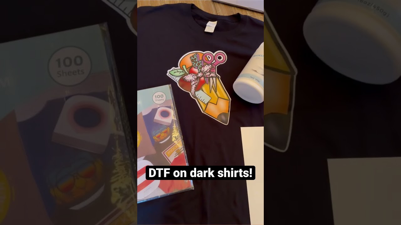 DTF SUBLIMATION HACK ON 100% COTTON DARK SHIRT 