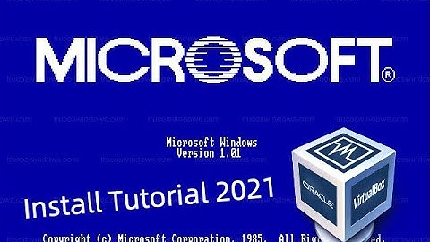 [VM Tutorial] Install Windows 1.01 on Virtualbox