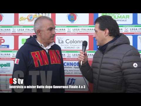 Gs Tv - intervista a mister Buttu dopo Gavorrano-Finale 4 a 3